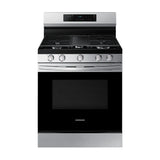 Estufa Gas 30" 5 Quemadores Hornalla Doble De 17 000 Btu Plateado