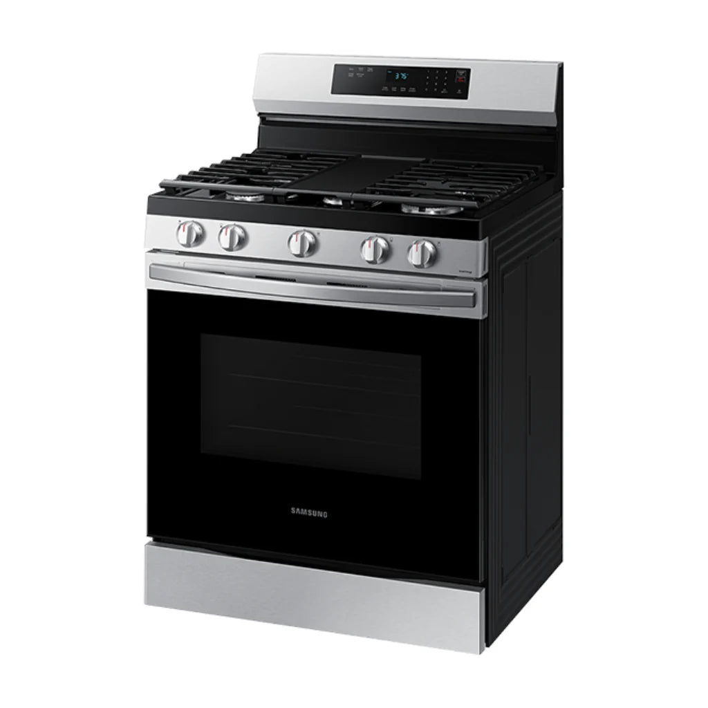 Estufa Gas 30" 5 Quemadores Hornalla Doble De 17 000 Btu Plateado