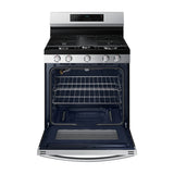 Estufa Gas 30" 5 Quemadores Hornalla Doble De 17 000 Btu Plateado