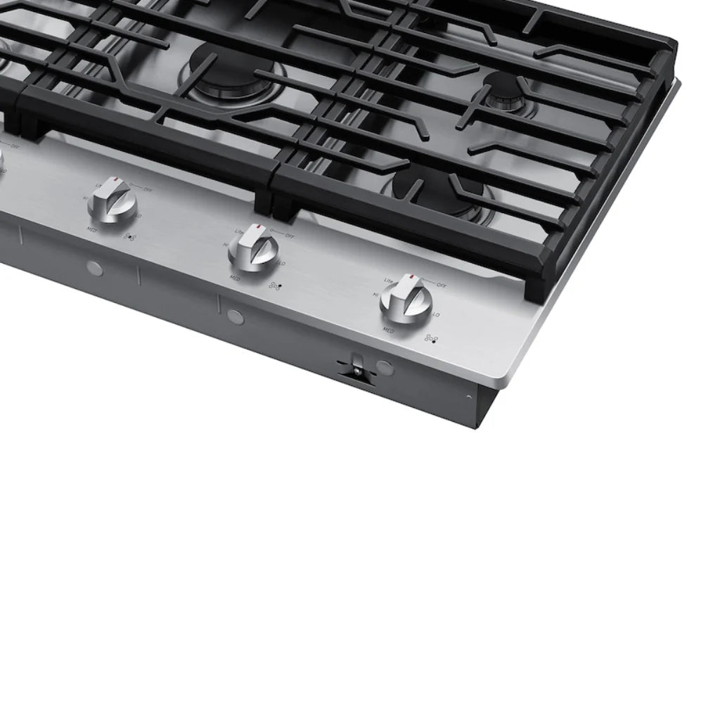 Plantilla Gas 36" 5 Quemadores Acero Inoxidable