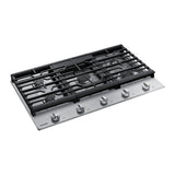Plantilla Gas 36" 5 Quemadores Acero Inoxidable