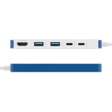 Targus hub hyper flex 5 puertost USB-C en blanco - HD4101BUGL