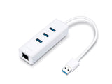 TP-link adaptador USB 3.0 3-Port Hub & gigabit ethernet 2en 1 USB - UE330