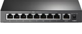 TP-link switch omada de escritorio de 9 puertos a 10 / 100Mbps con 8 puertos PoE+ - TL-SF1009P