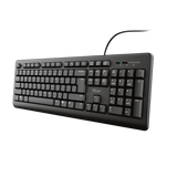 Trust teclado alambrico  primo usb negro 23883