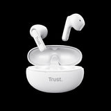 Trust audifonos bluetooth intraaurales color blanco microf c/cancelacion de ruido - 25173