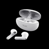 Trust audifonos bluetooth intraaurales color blanco microf c/cancelacion de ruido - 25173