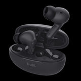 Trust audifonos bluetooth color negro microf  c/cancelacion de ruido - 25296