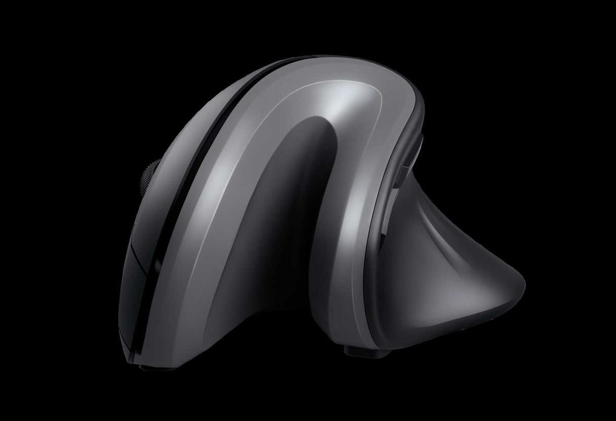 Trust mouse ergonomico color negro inalambrico vertical - 23507
