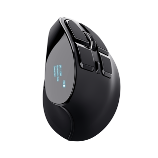 Trust mouse ergonomico inalambrico recargable color negro - 23731