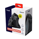 Trust mouse ergonomico inalambrico recargable color negro - 23731
