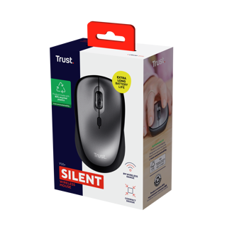 Trust mouse inalambrico eco color negro - 24549