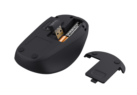 Trust mouse inalambrico eco color rojo- 24550