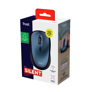 Trust mouse inalambrico eco color azul- 24551