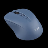 Trust mouse inalambrico eco  color azul silencioso - 25041