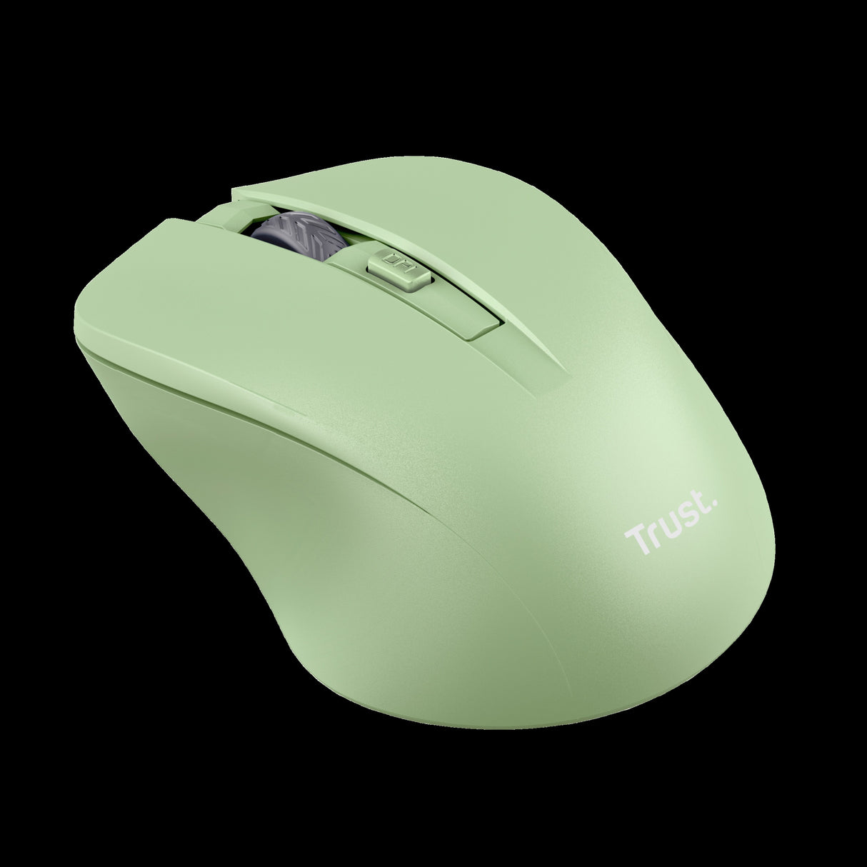 Trust mouse inalambrico eco  color verde claro silencioso - 25042