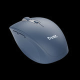Trust mouse inalambrico recargable color azul silencioso - 24934
