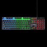 Trust teclado gamer color negro iluminado en español - 23823