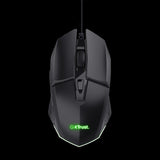 Trust mouse alambrico gamer color negro iluminado - 25036
