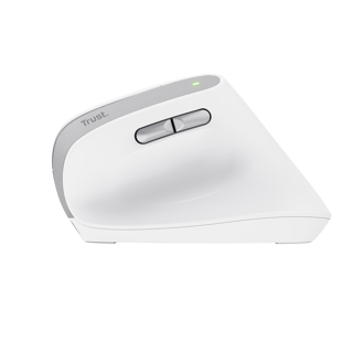Trust mouse vertical ergonomico inalambrico Bayo color blanco recargable - 25398