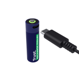 Trust pilas AA recargables en USB-C azul - 25584