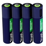 Trust pilas AAA recargables en USB-C 4 pack - 25671