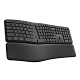 Trust keyra teclado inalambrico multidispositivo ergonomico US - 25459