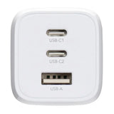 Targus cargador multi port GaN de pared 65W blanco -  APA11606TT