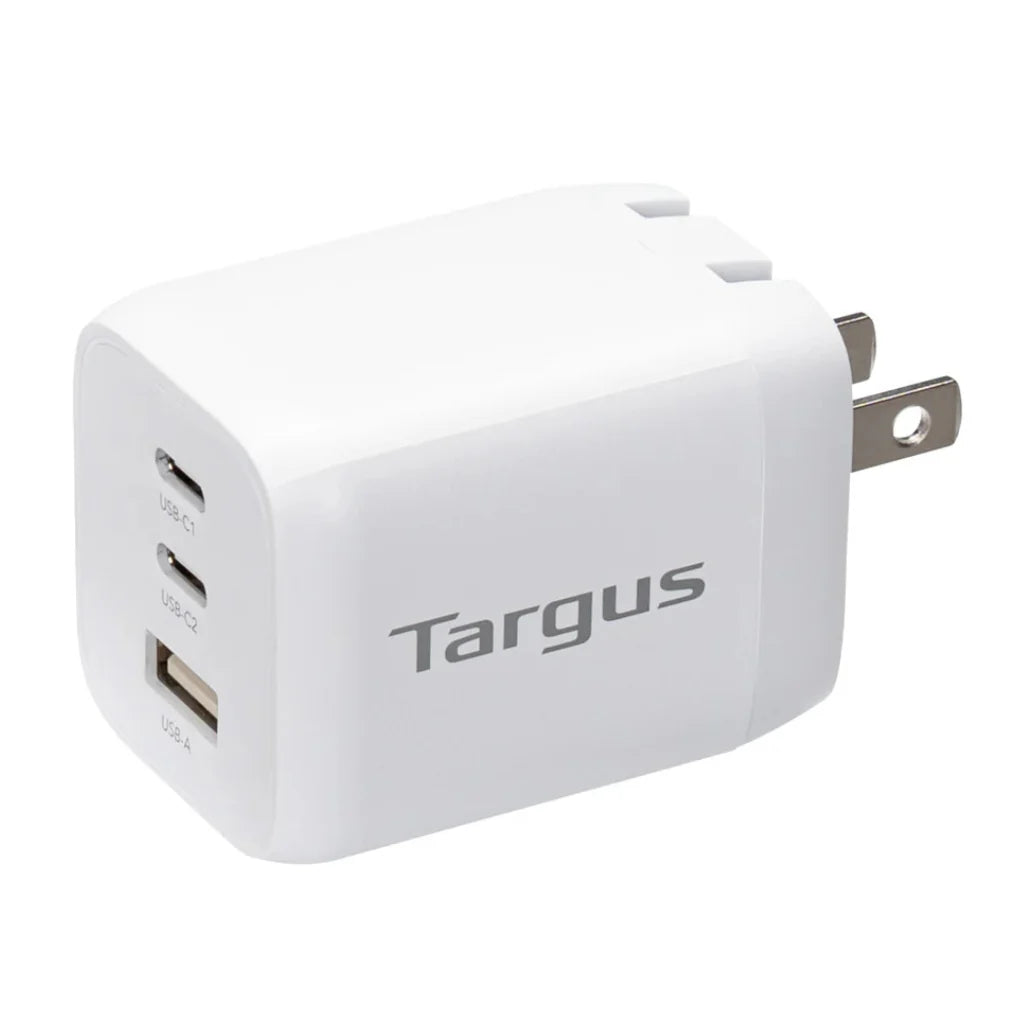 Targus cargador multi port GaN de pared 65W blanco -  APA11606TT