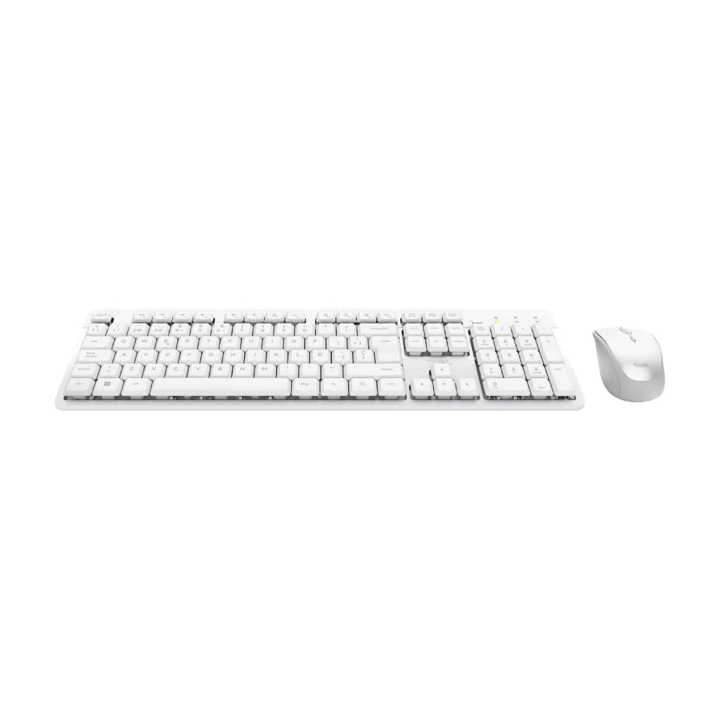 Trust ODY II teclado y raton inalámbricos y silenciosos blanco - 25467