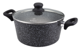 Westinghouse cacerola con tapa marmol negro 28 cm WCCC0009028MBB