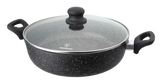 Westinghouse cacerola baja con tapa marmol negro 32 cm WCCC0009L32MBB
