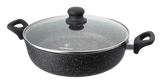 Westinghouse cacerola baja con tapa marmol negro 32 cm WCCC0009L32MBB