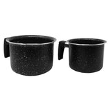 Westinghouse set de 2 ollas para leche marmol negro 12cm WCCS000902AMBB