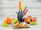 Westinghouse juego de bloques de cuchillos de ceramica mango colorido de agarre suave - WCKFS0001006