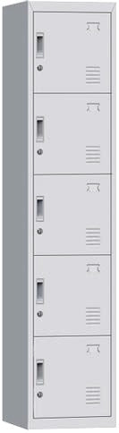 LOCKER LICHE-M-05 5-PUERTAS GRIS CLARO