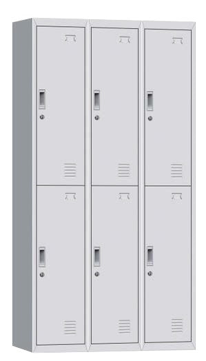 LOCKER LICHE-M-06 6-PUERTAS GRIS CLARO