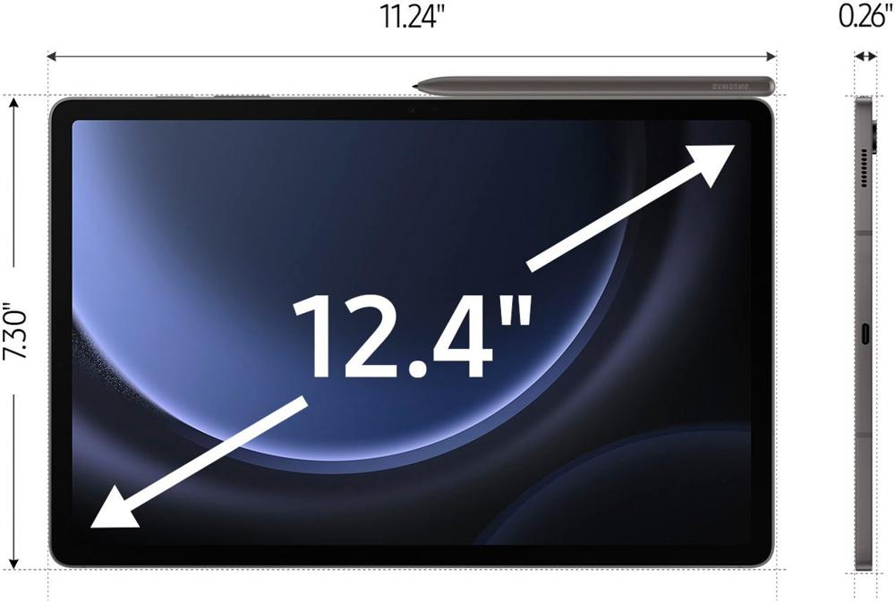 Galaxy Tab S9 FE+ GRAY 8GB/128GB 5G