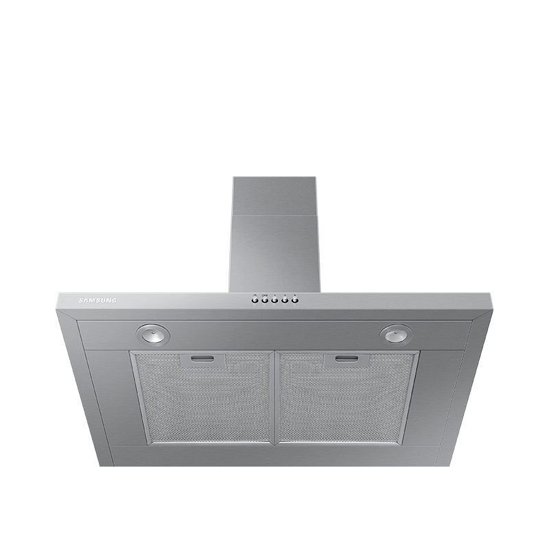 Campana 30" 200 CFM 2 velocidades luces LED 53 dBA Silver