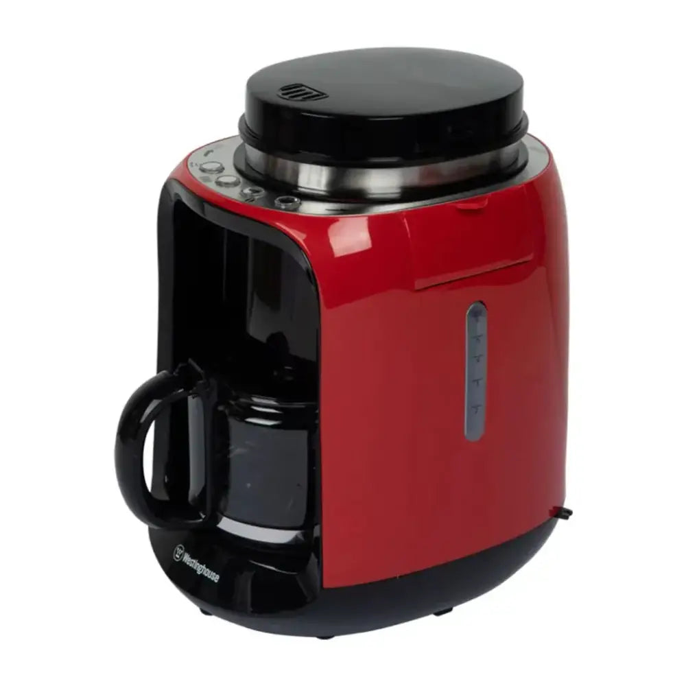 Westinghouse cafetera con moledor café 2 en 1 roja - WKCM256