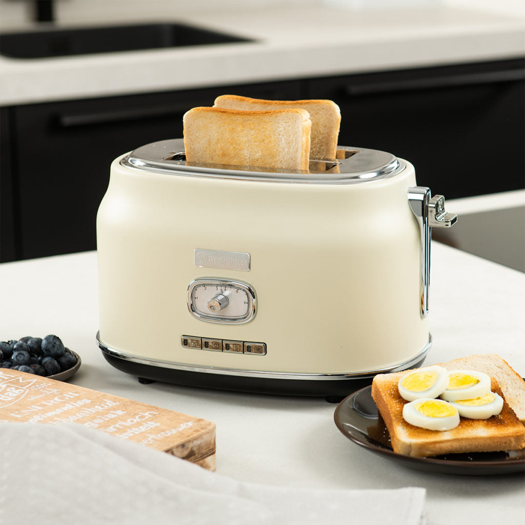 Westinghouse tostadora retro de 2 rebanadas color champam - WKTT857WH