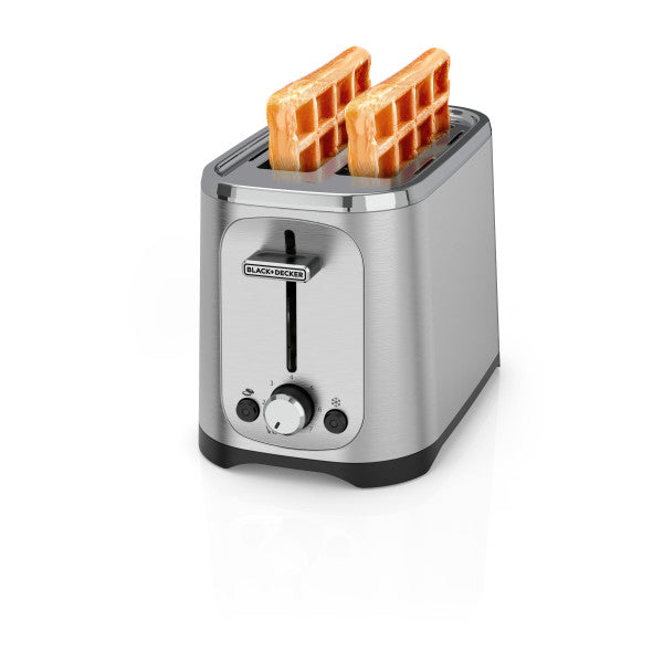 Black+Decker tostadora de pan 2 Rebanadas con 7 niveles ajustables - TR1227-0SDLA