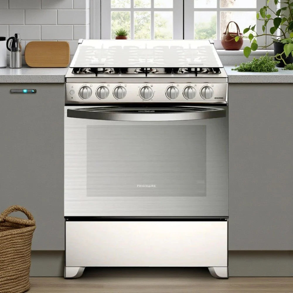 Frigidaire Cocina De gas de 30" 6 quemadores Plateado FKGN30C3FYI