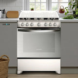 Frigidaire Cocina De gas de 30" 6 quemadores Plateado FKGN30C3FYI