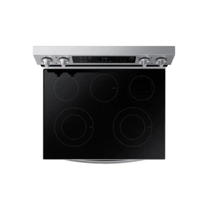 Estufa Electrica 30" 5 Quemadores Plancha De Aluminio Plateado Wifi