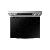 Estufa Electrica 30" 5 Quemadores Plancha De Aluminio Plateado Wifi