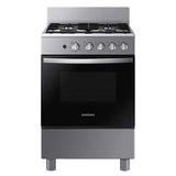 Estufa Gas 4 Quemadores con termostato Plateado