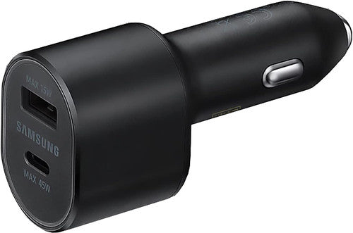 Cargador de Carro Dual Port TypeA 15W y TypeC 25W Black