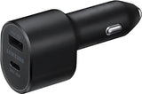 Cargador de Carro Dual Port TypeA 15W y TypeC 25W Black