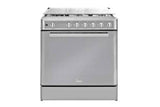Midea Cocina De gas de 30" 6 quemadores Plateado MGS30FS1BIABGF-CA